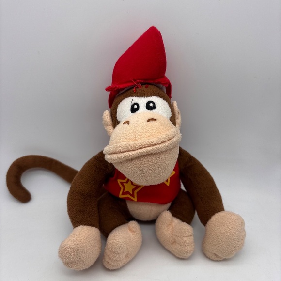 Nintendo Donkey Kong Diddy Kong Monkey 8" Character Plush Stuffed Animal - Picture 2 of 15